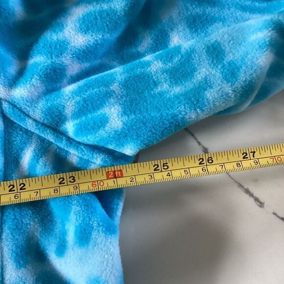 Lands End Mens Heritage Fleece 1/4 Snap Neck Pullover Sz L 42-44 Blue - Picture 8 of 10